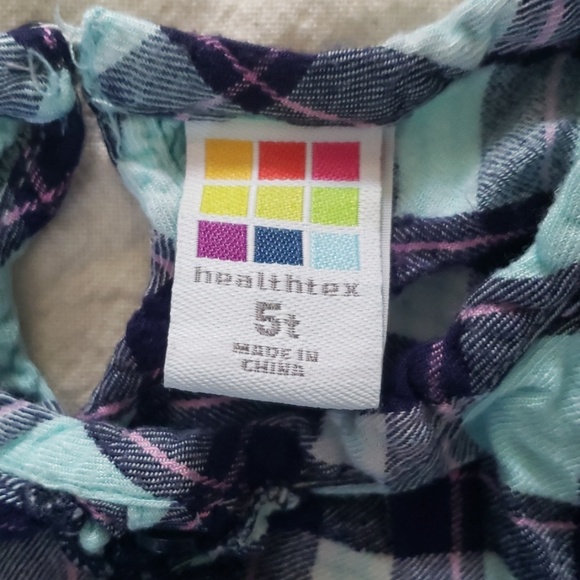 Healthtex plaid shirt with leggings - Picture 4 of 4